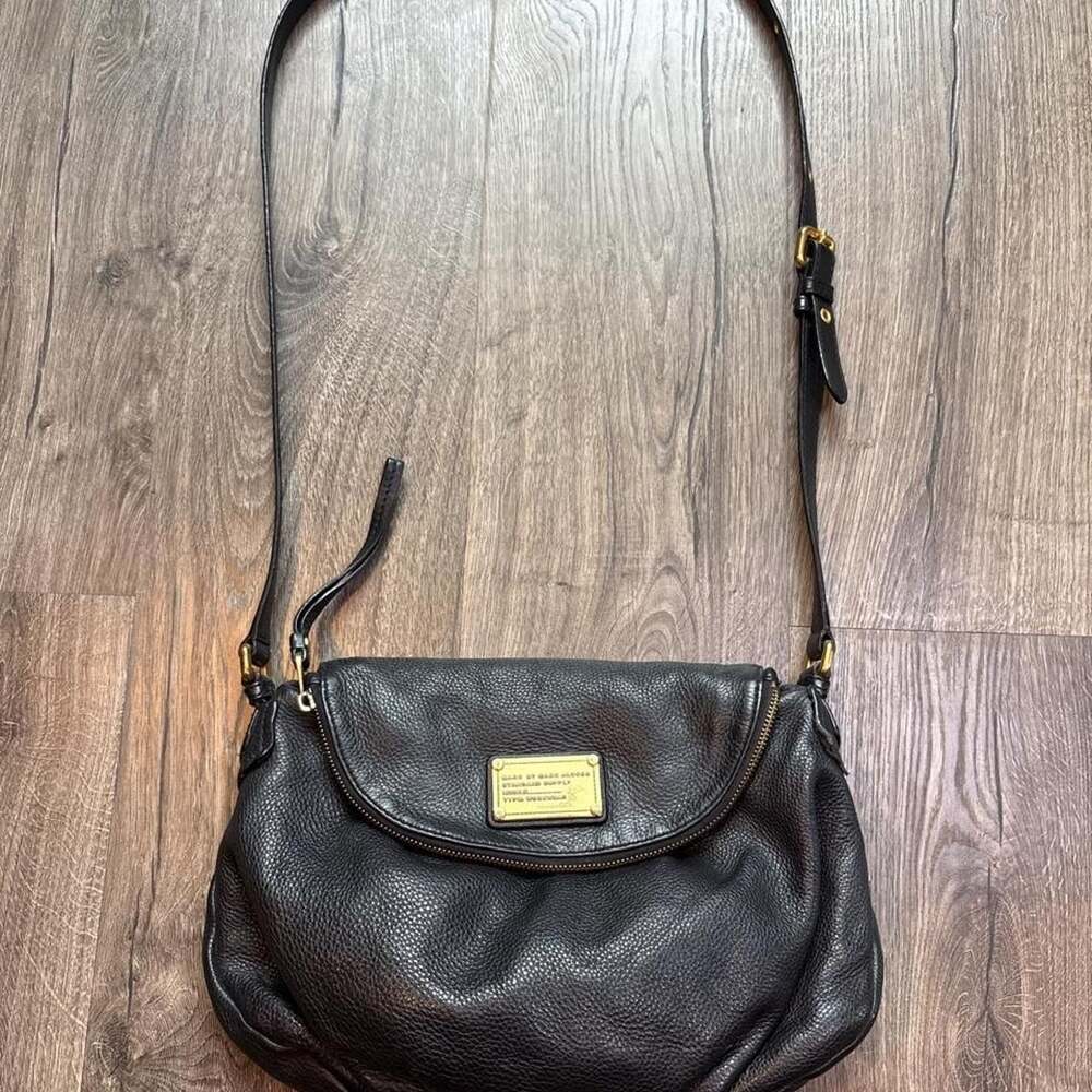 Marc by Marc Jacobs Black Leather Natasha Crossbody Bag